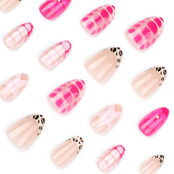 12 Sizes-24 Pcs Press On Nails JP3942
