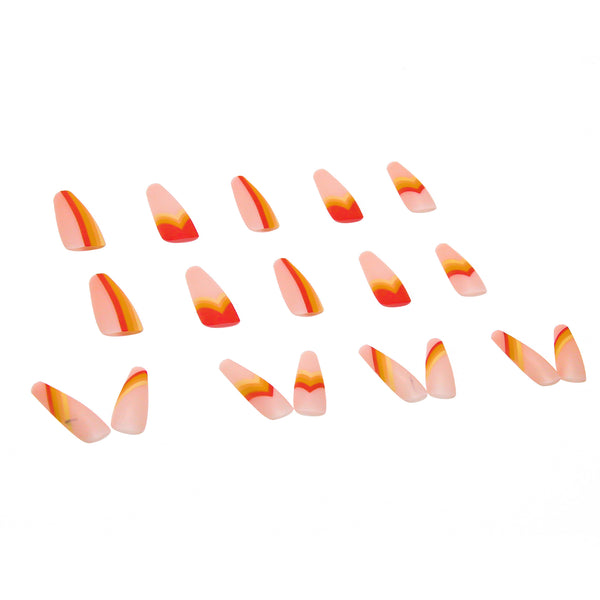12 Sizes-24 Pcs Press On Nails W057