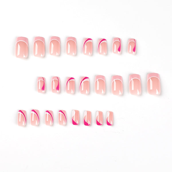 12 Sizes-24 Pcs Press On Nails JP2262