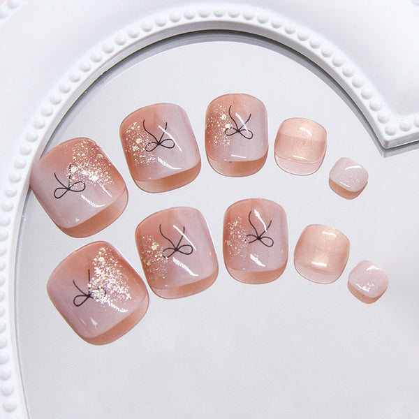 12 Sizes-24 Pcs Press On Nails F190