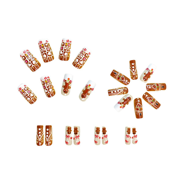 12 Sizes-24 Pcs Press On Nails Y423