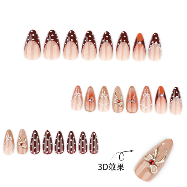 12 Sizes-24 Pcs Press On Nails JP4018