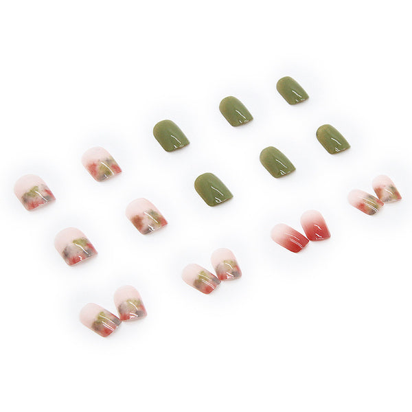 12 Sizes-24 Pcs Press On Nails R455