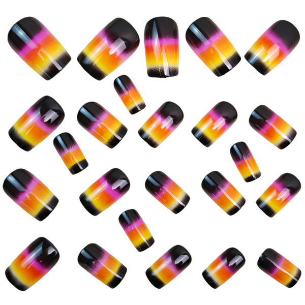 12 Sizes-24 Pcs Press On Nails Y1759