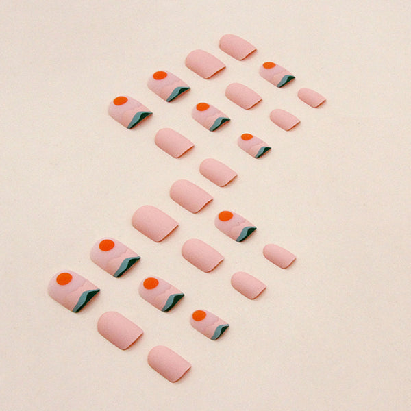 12 Sizes-24 Pcs Press On Nails W1085