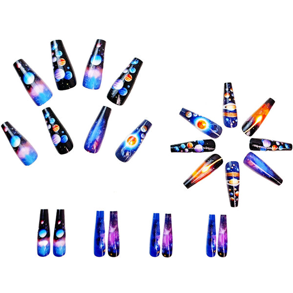 12 Sizes-24 Pcs Press On Nails Y987