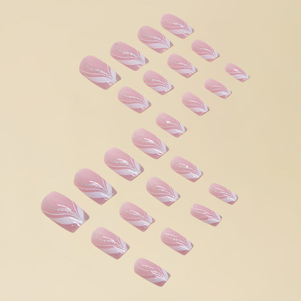 12 Sizes-24 Pcs Press On Nails Y026