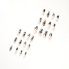 12 Sizes-24 Pcs Press On Nails JP1516