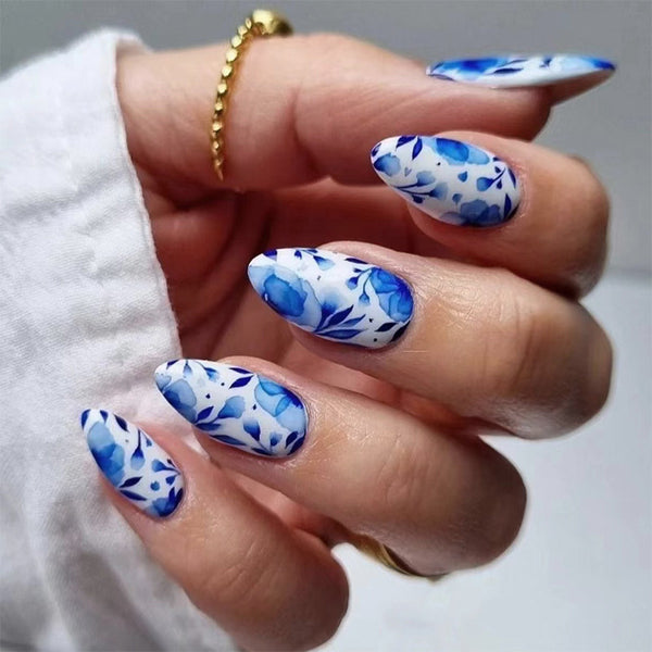 12 Sizes-24 Pcs Press On Nails W1201