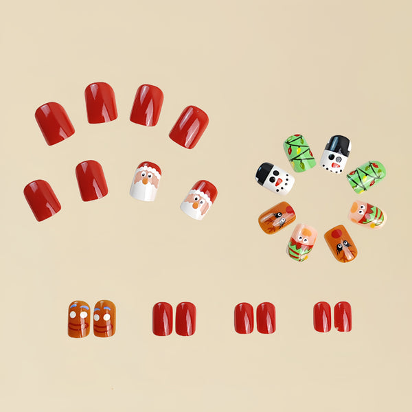 12 Sizes-24 Pcs Press On Nails Y281