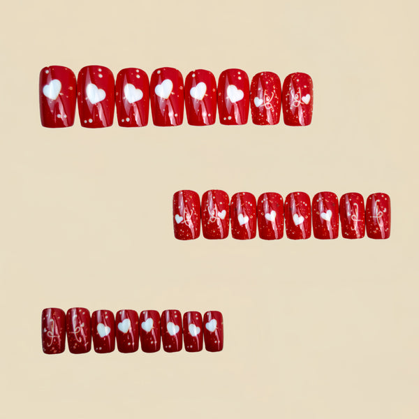 12 Sizes-24 Pcs Press On Nails Y1670
