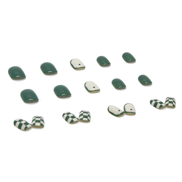 12 Sizes-24 Pcs Press On Nails R255