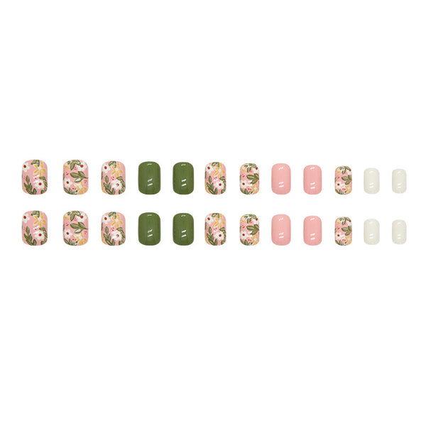 12 Sizes-24 Pcs Press On Nails W1454