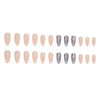 12 Sizes-24 Pcs Press On Nails W1166