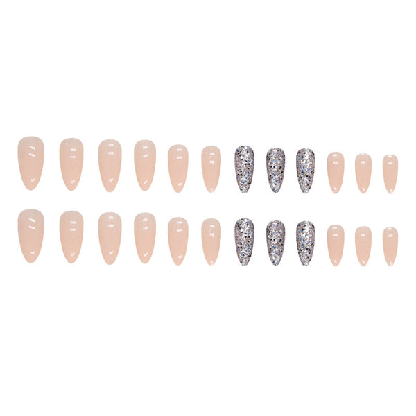 12 Sizes-24 Pcs Press On Nails W1166