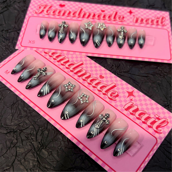12 Sizes-24 Pcs Press On Nails nail-accessory