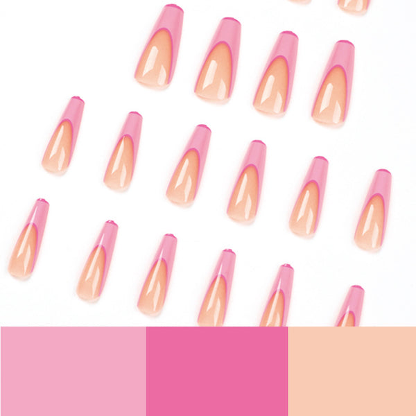 12 Sizes-24 Pcs Press On Nails JP1731