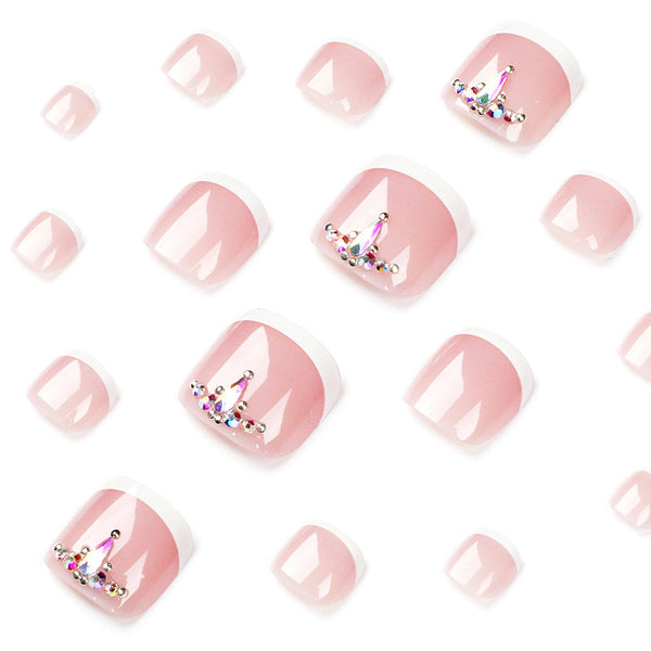 12 Sizes-24 Pcs Press On Nails JP1655