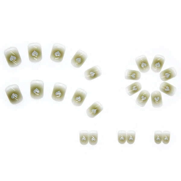 12 Sizes-24 Pcs Press On Nails R480