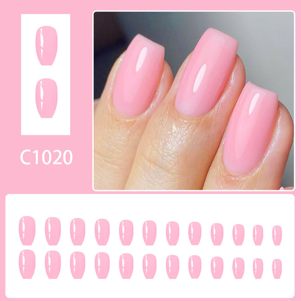 12 Sizes-24 Pcs Press On Nails C1020