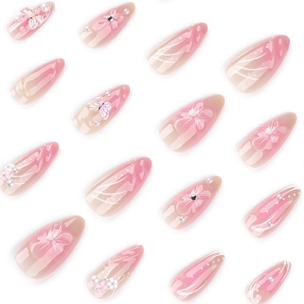 12 Sizes-24 Pcs Press On Nails JP3865