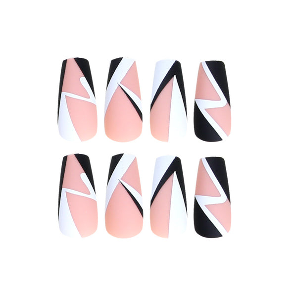 12 Sizes-24 Pcs Press On Nails JP1334