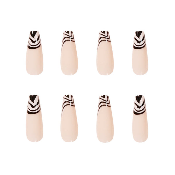 12 Sizes-24 Pcs Press On Nails JP1402