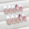 12 Sizes-24 Pcs Press On Nails Z967