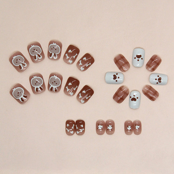 12 Sizes-24 Pcs Press On Nails R822