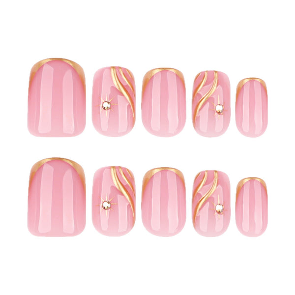 12 Sizes-24 Pcs Press On Nails JP3919