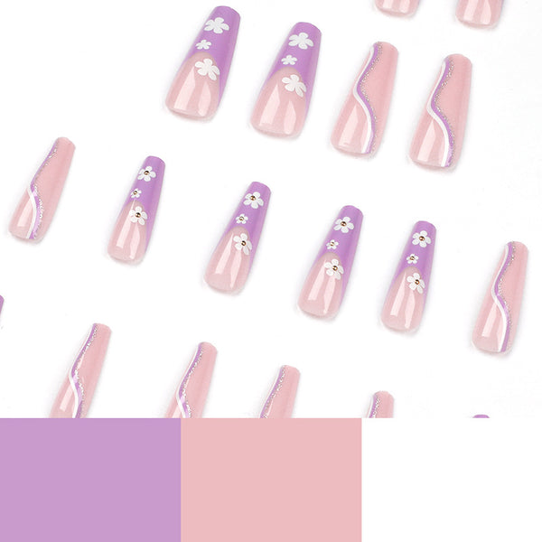 12 Sizes-24 Pcs Press On Nails JP1471