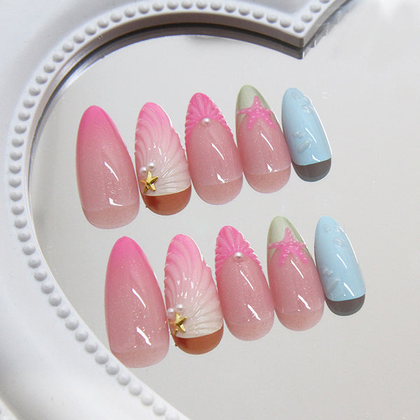 12 Sizes-24 Pcs Press On Nails Z919