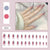 12 Sizes-24 Pcs Press On Nails R241