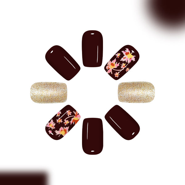 12 Sizes-24 Pcs Press On Nails C1076
