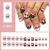 12 Sizes-24 Pcs Press On Nails C1861