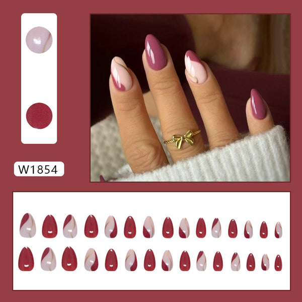 30 Pcs Press On Nails W1854