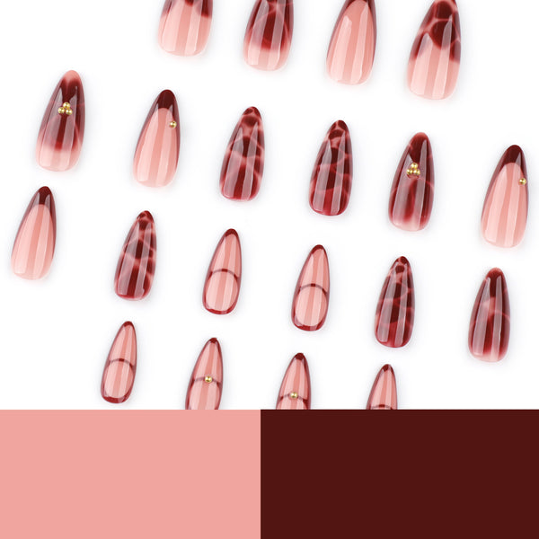 12 Sizes-24 Pcs Press On Nails JP3792