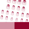 12 Sizes-24 Pcs Press On Nails JP3316