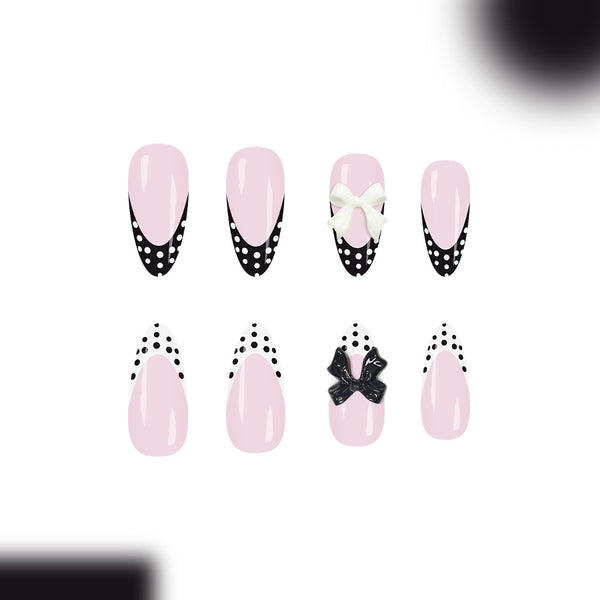 12 Sizes-24 Pcs Press On Nails C1396