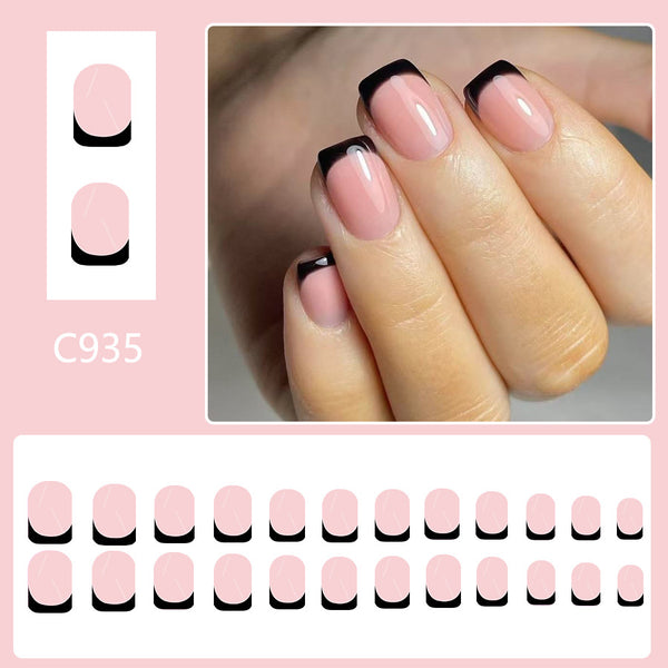 12 Sizes-24 Pcs Press On Nails C935