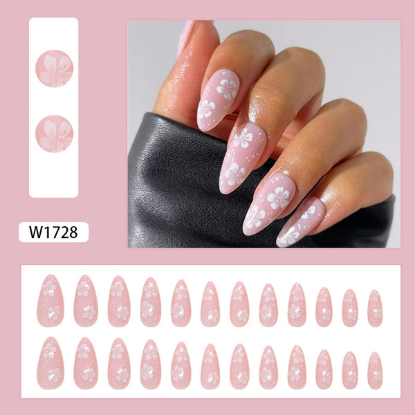 12 Sizes-24 Pcs Press On Nails W1728