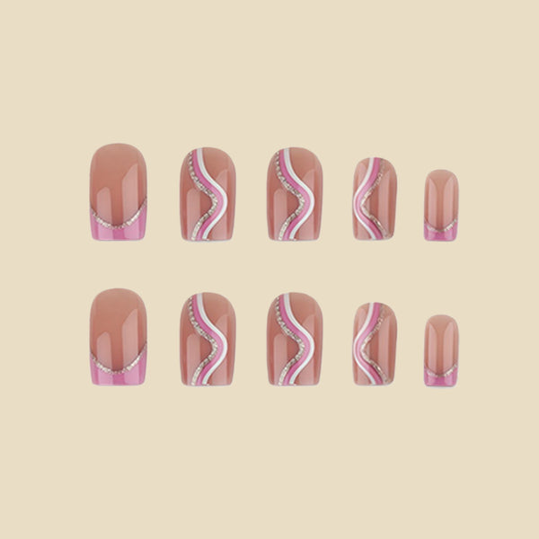 12 Sizes-24 Pcs Press On Nails y2098-z-24