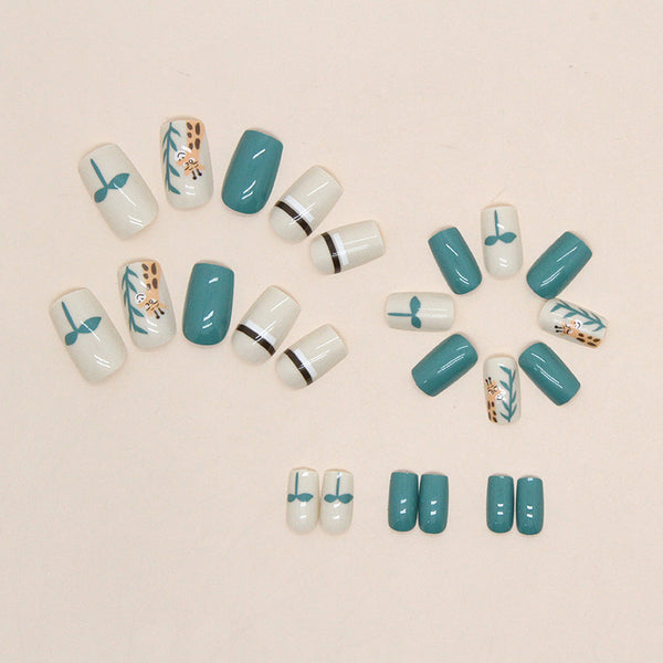 12 Sizes-24 Pcs Press On Nails W756