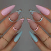 12 Sizes-24 Pcs Press On Nails JP1993