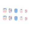 12 Sizes-24 Pcs Press On Nails Z107