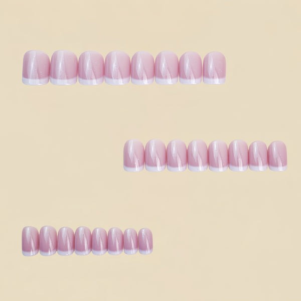 12 Sizes-24 Pcs Press On Nails Y1392