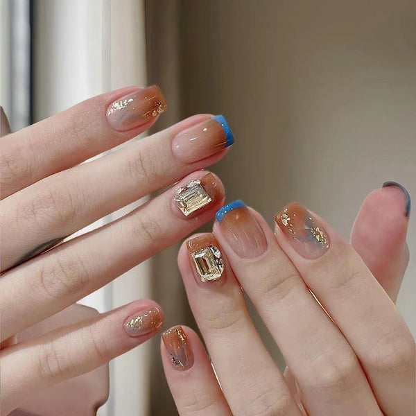 12 Sizes-24 Pcs Press On Nails GN051