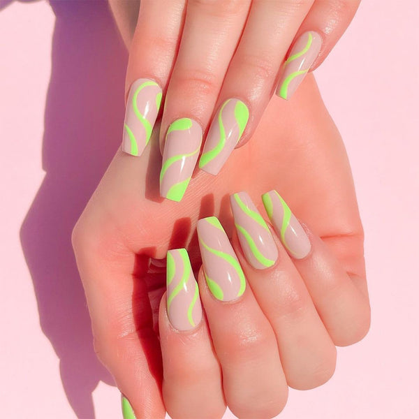 12 Sizes-24 Pcs Press On Nails JP1188