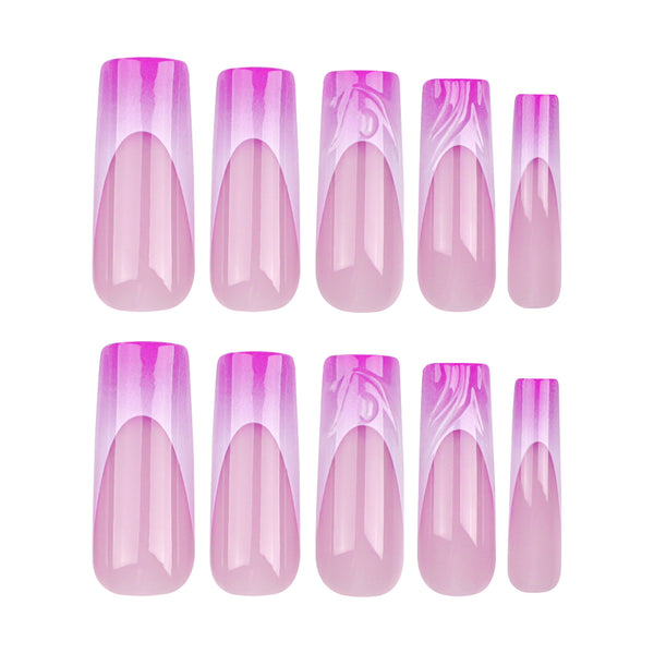 12 Sizes-24 Pcs Press On Nails JP3394