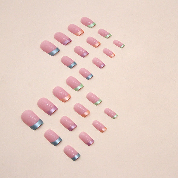 12 Sizes-24 Pcs Press On Nails W1381